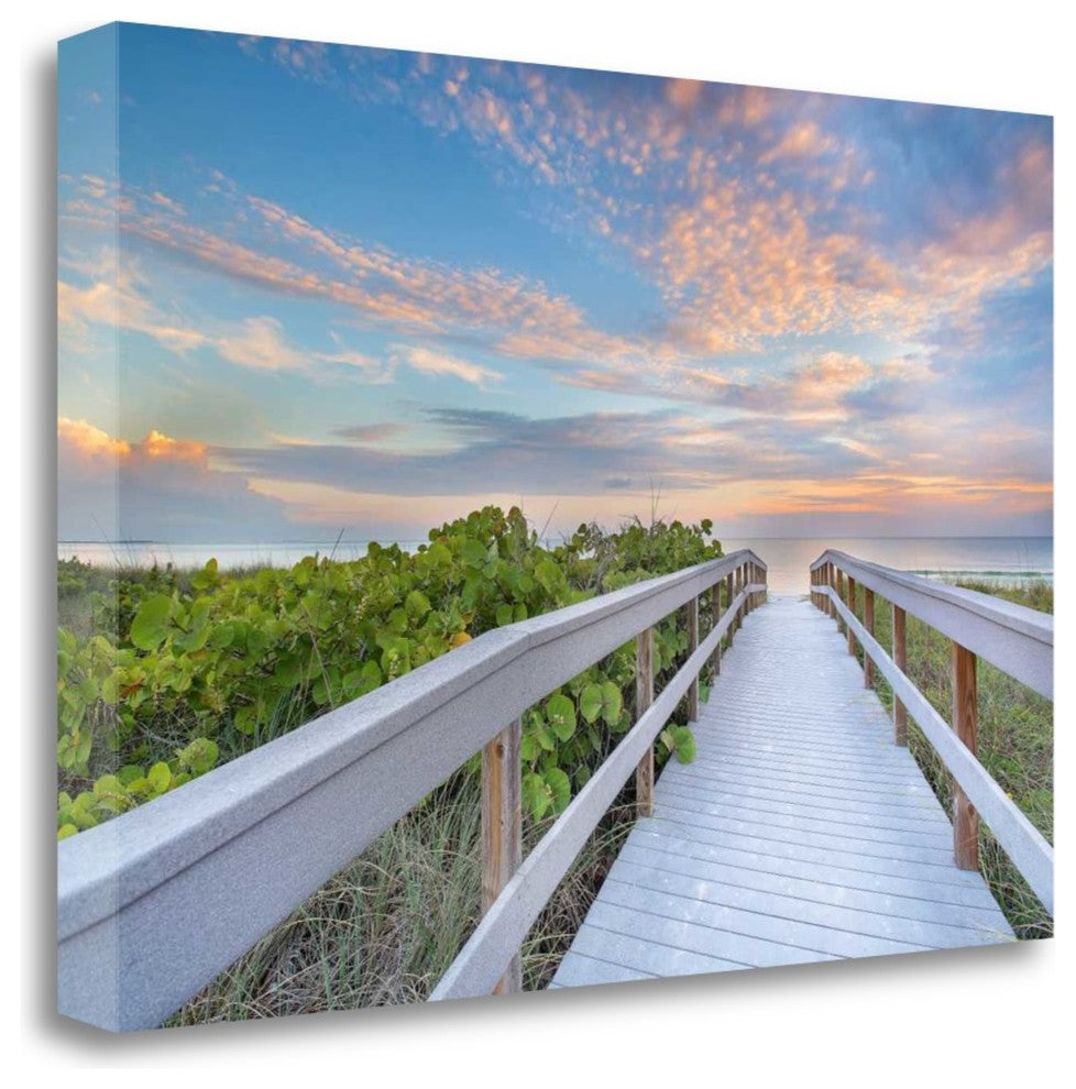 "The Walk To Sunset Beach" By Andrew Vernon, Giclee Print on Gallery Wrap Canvas