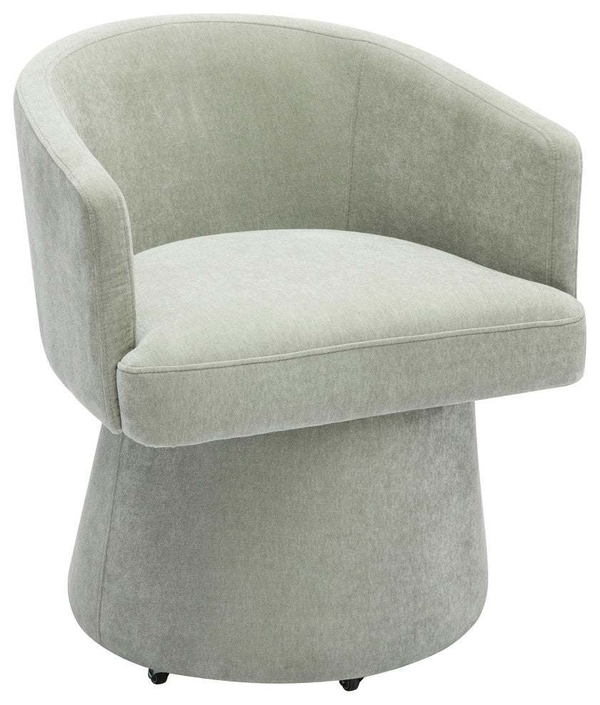 Kristen Rolling Desk Chair, Green