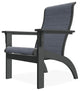 Adirondack Sling Outdoor Adirondack Armchair, Augustine Denim/Graphite