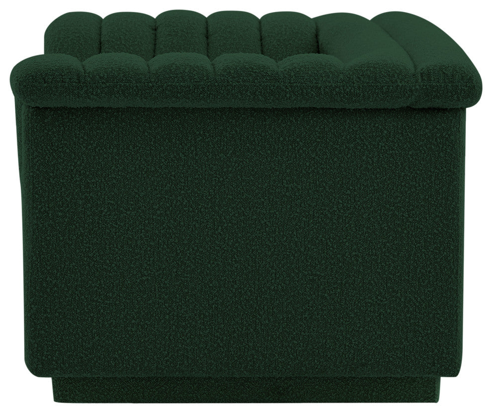 Cascade Upholstered Set, Green, Boucle Fabric, Chair