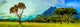 Kualoa Park, Pano, Canvas Giclee, 36"x12"