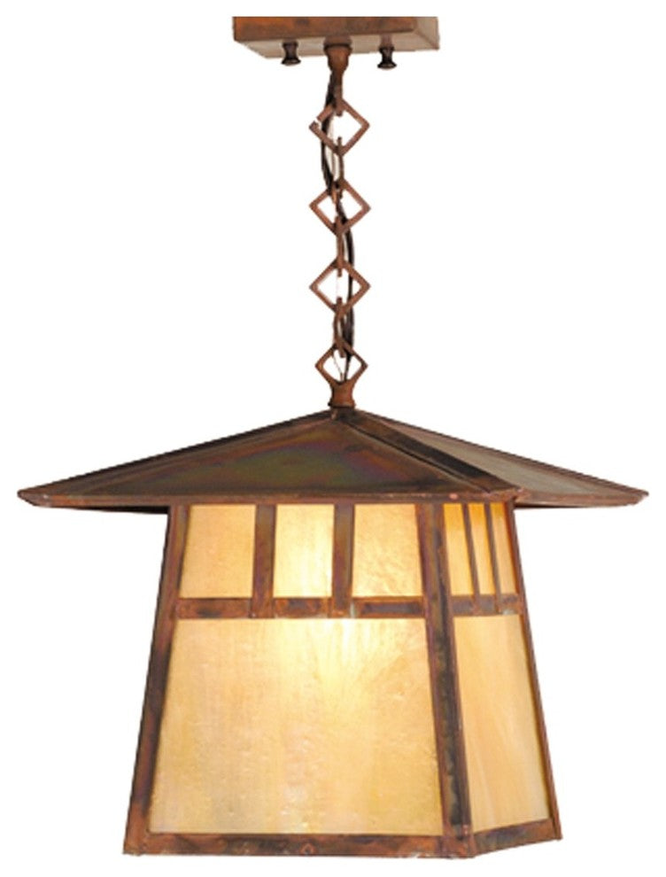 12Sq Stillwater Double Bar Mission Ceiling Pendant