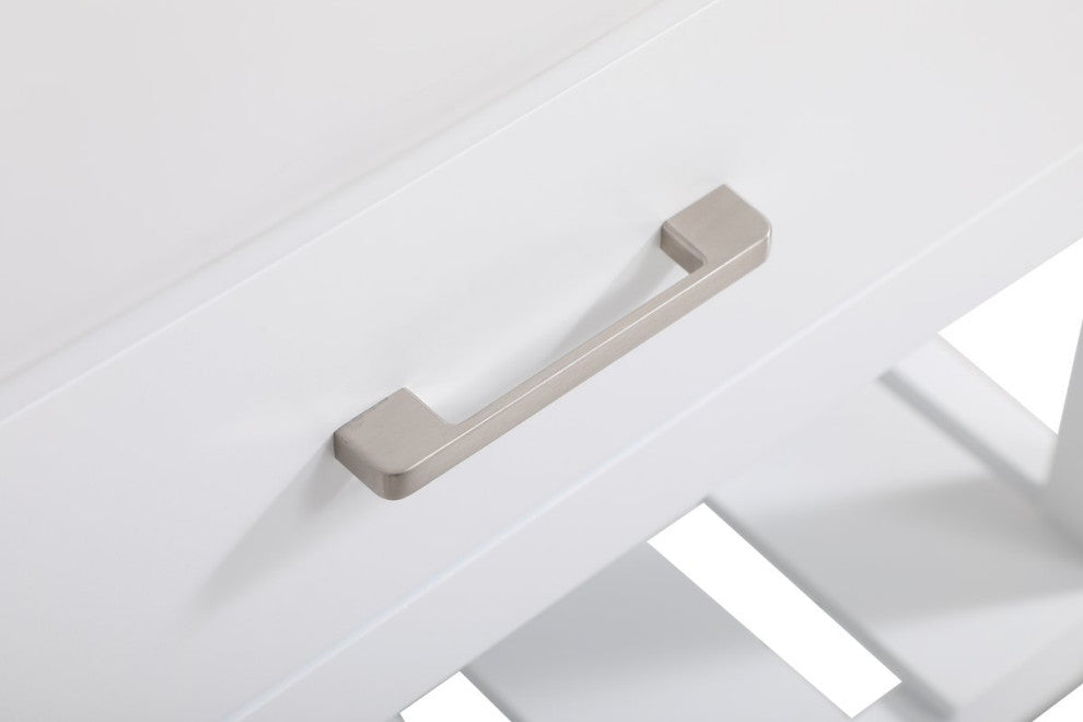 Home Living 22" Farmhouse White-Light Bathroom Vanity