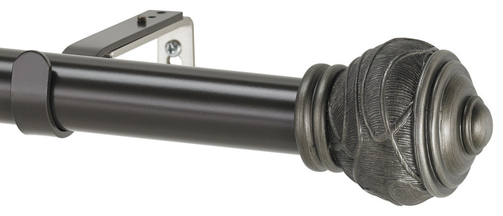 Mercado Non-Telescoping Curtain Rod, Oil Rubbed Bronze, 48''