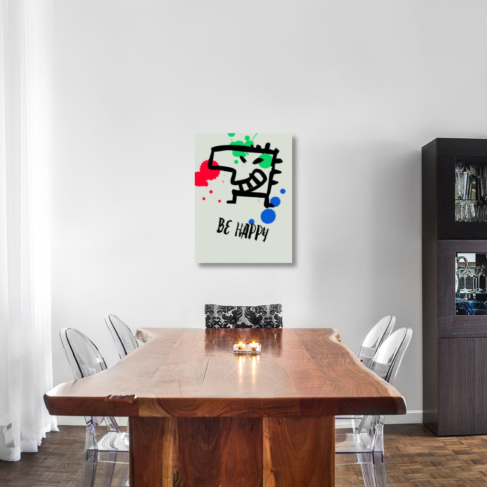 "Be Happy Poster 1" Fine Art Print