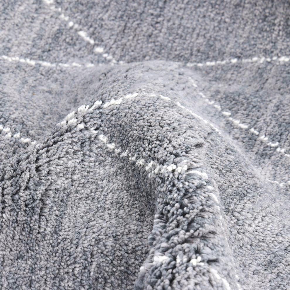 Shaggy Moroccan, Handmade Area Rug 3' 0" x 5' 0", 5 X 8