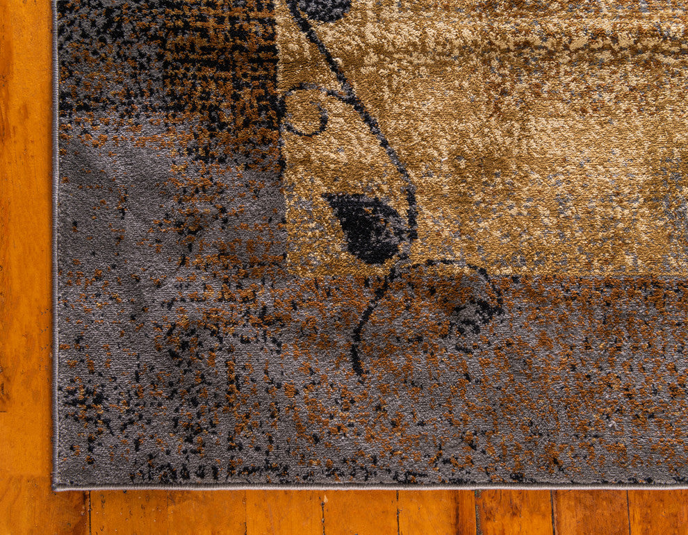 Unique Loom Beige Barista Excelsa 4' 0 x 6' 0 Area Rug