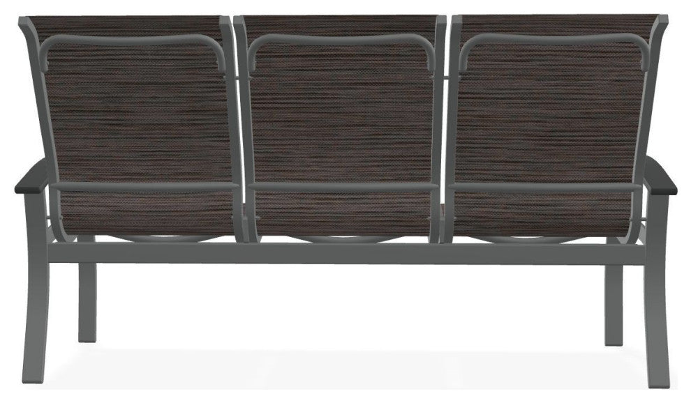 Belle Isle Sling 3-Seat Outdoor Sofa, James/Graphite