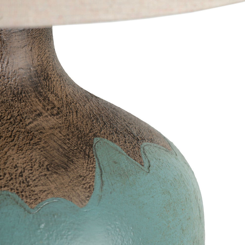 Dallas 30" Resin Table Lamp With Linen Shade