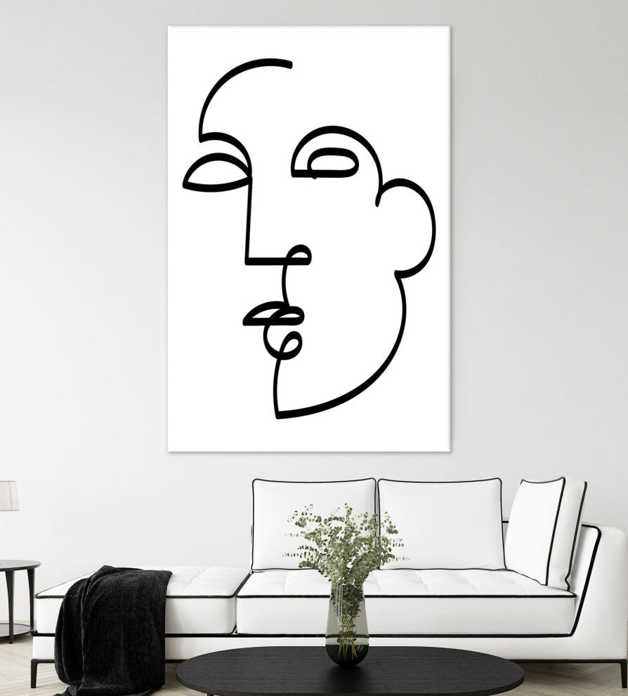 Figure line Woman I - 72 x 48 by Deidre Mosher