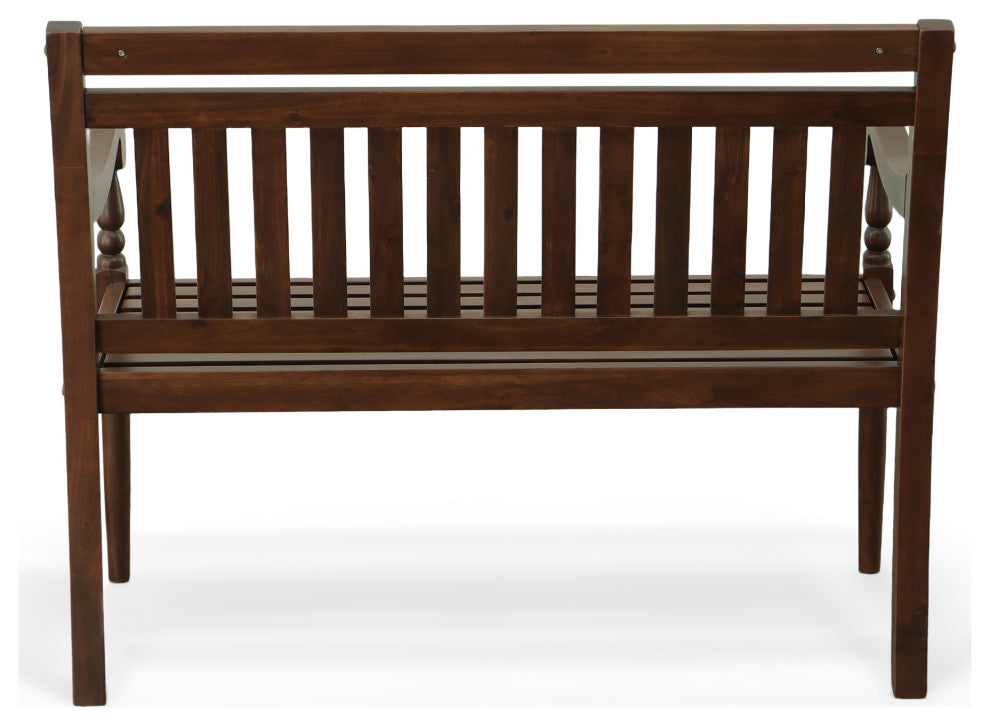 Belmont Outdoor Woodoor Bench, Elm