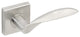 Stratus Lever, Half Passage, Left Hand, Satin Stainless Steel, 2-3/8" Backset