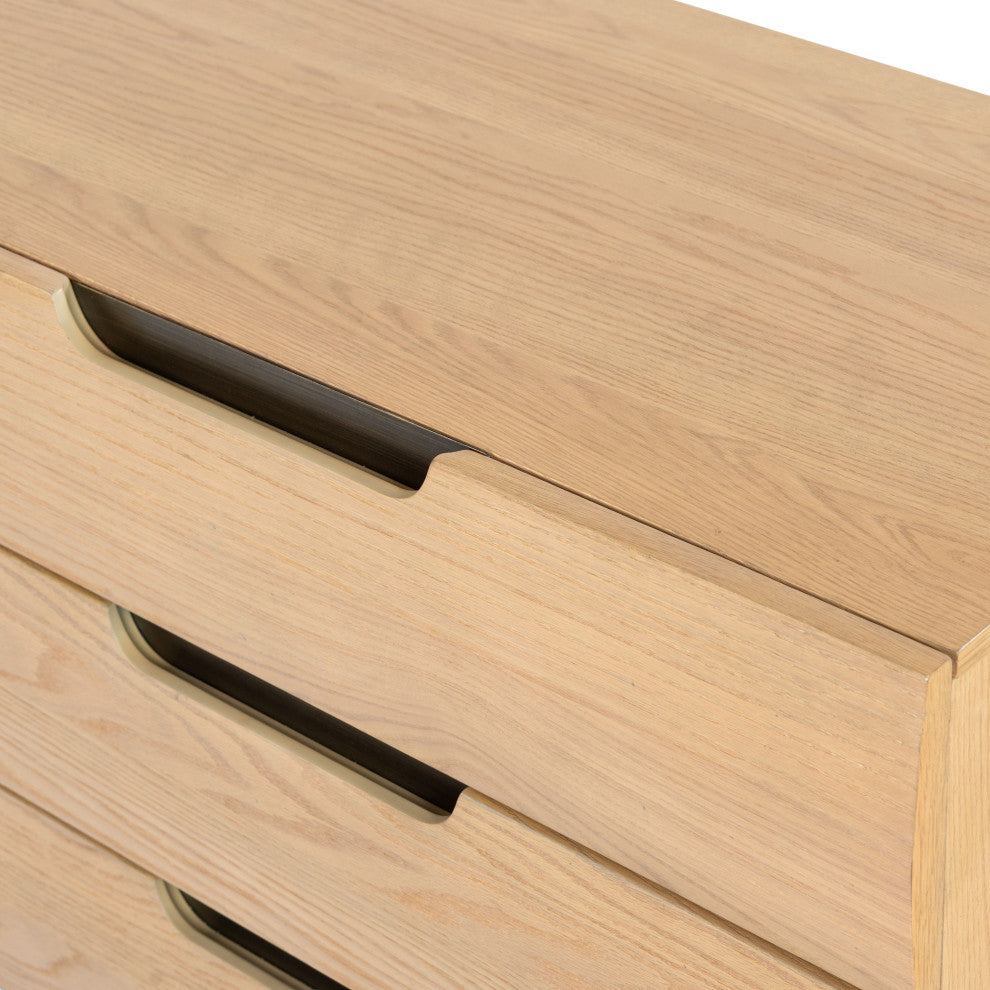 Safavieh Couture Beethoven 6 Drawer Dresser, Natural