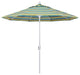 9' Aluminum Umbrella Push Tilt, Sunbrella, Astoria Lagoon