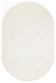 Nourison Versatile 6' x 9' Oval Ivory White Modern Rug