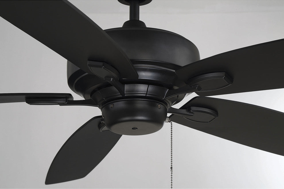 Windstar 5-Blade Ceiling Fan, Matte Black, 52"