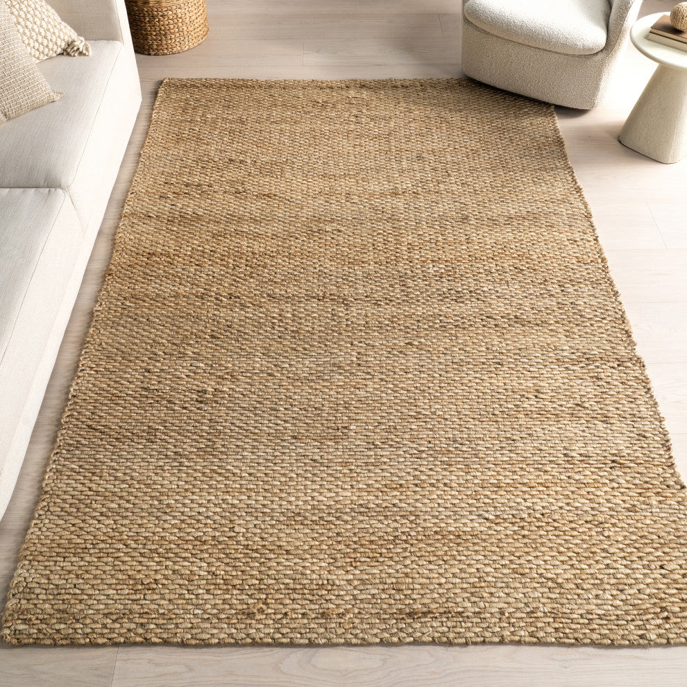 Nuloom Hand Woven Hailey Jute, Natural 2'x3'
