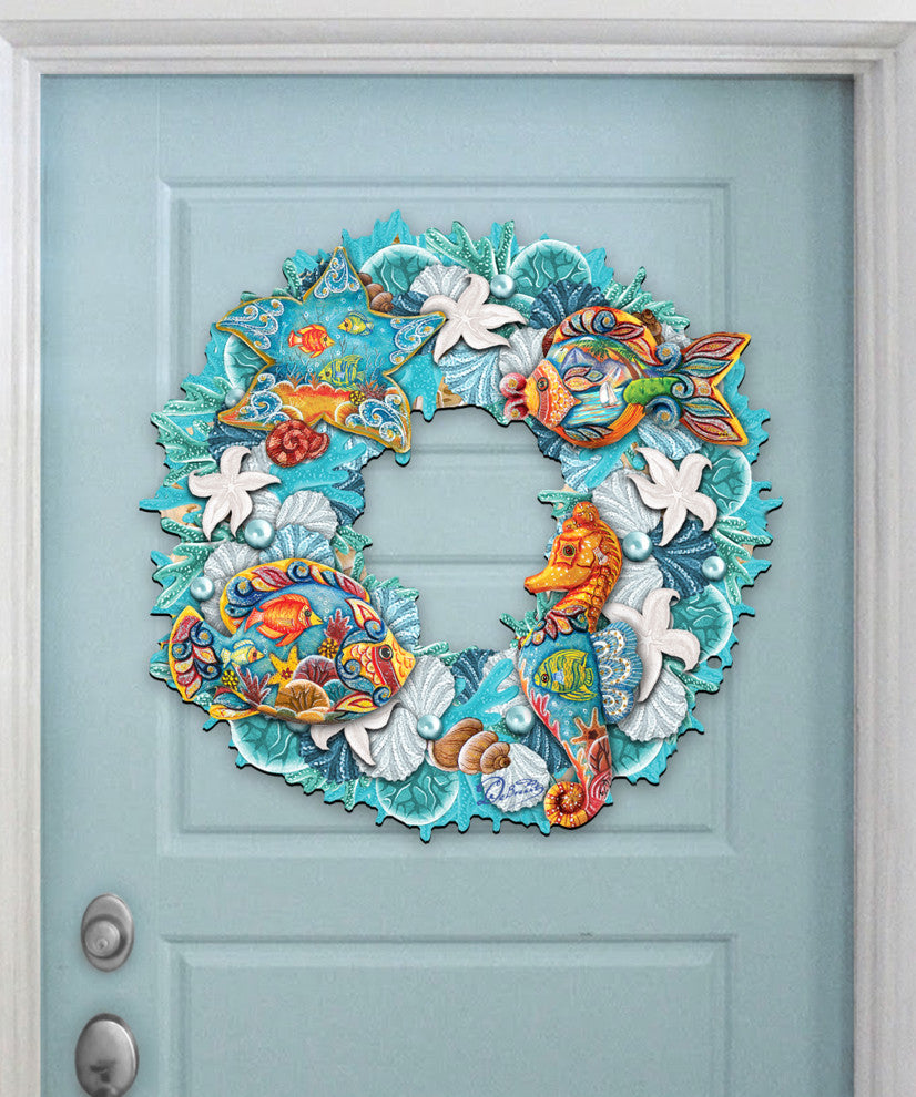 Costal Sea Creatures Wreath
