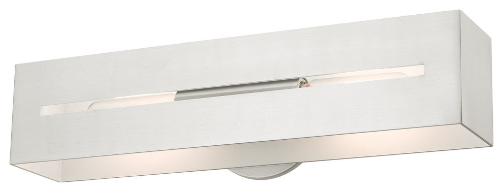 Brushed Nickel Urban, Industrial, Vanity Sconce
