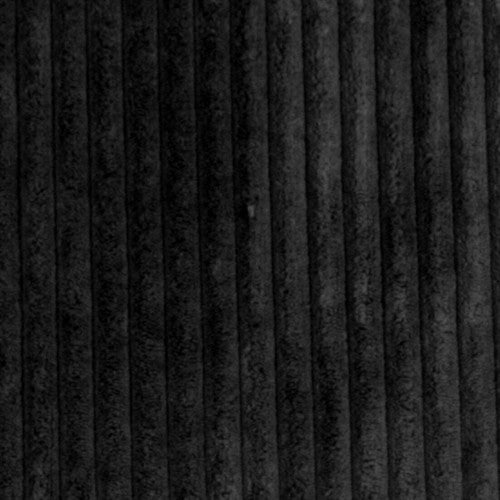 Pillow Decor - Wide Wale Corduroy 18 x 18 Throw Pillows, Black