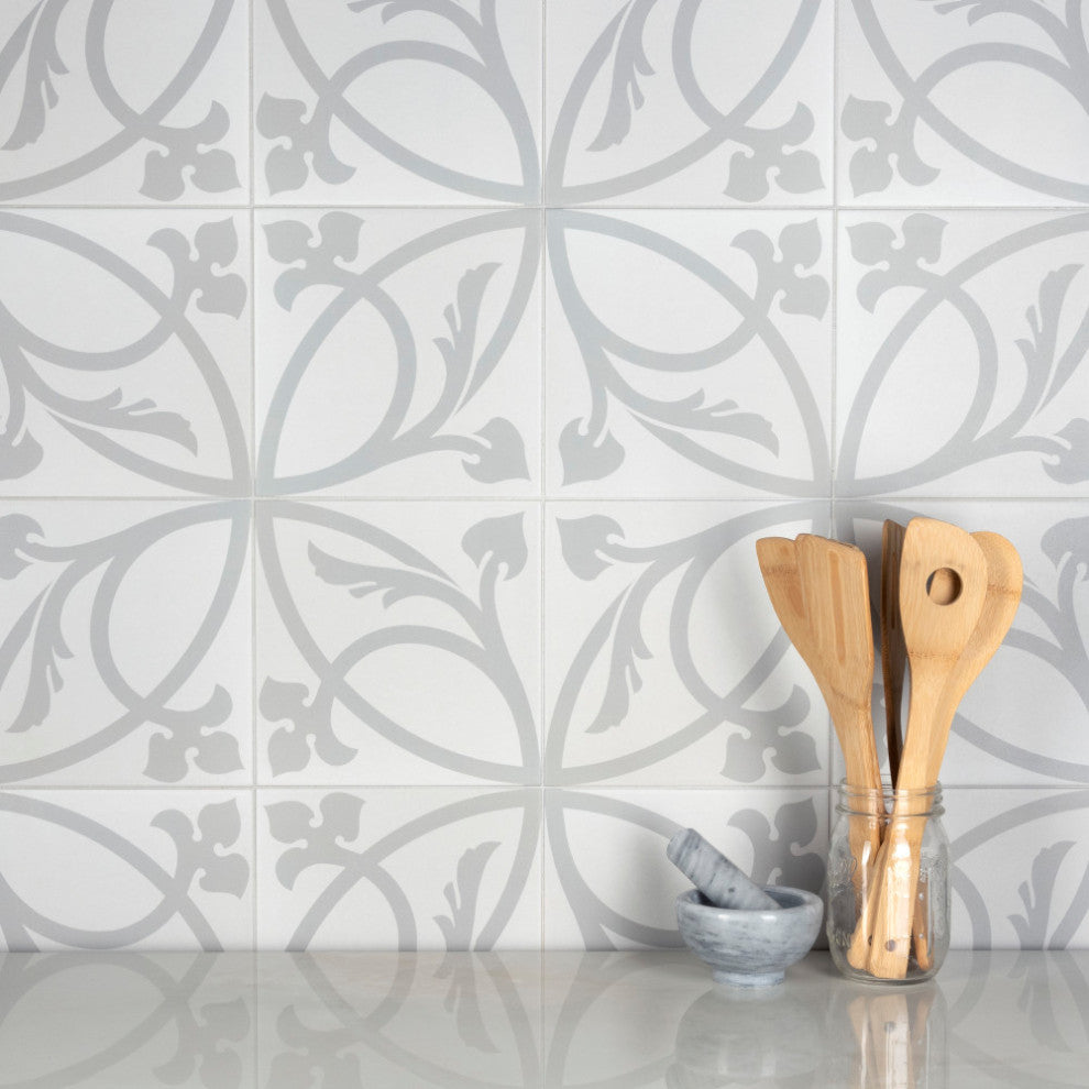 Caprice Liberty White Porcelain Floor and Wall Tile