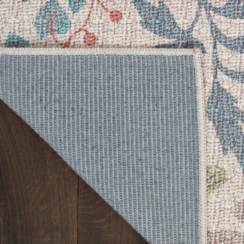 Nourison Nourison Washables 2' x 3' Cream Multicolor Farmhouse Indoor Rug