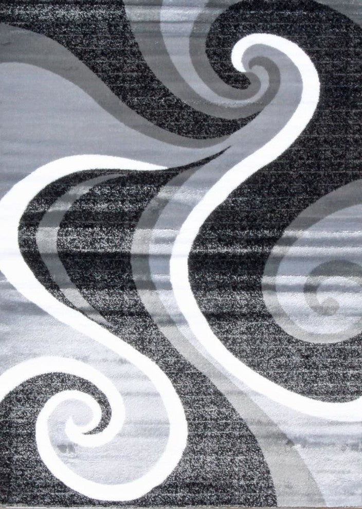 Persian Rugs Modern Trendz Collection 0327, Gray, 5'2"x7'2"