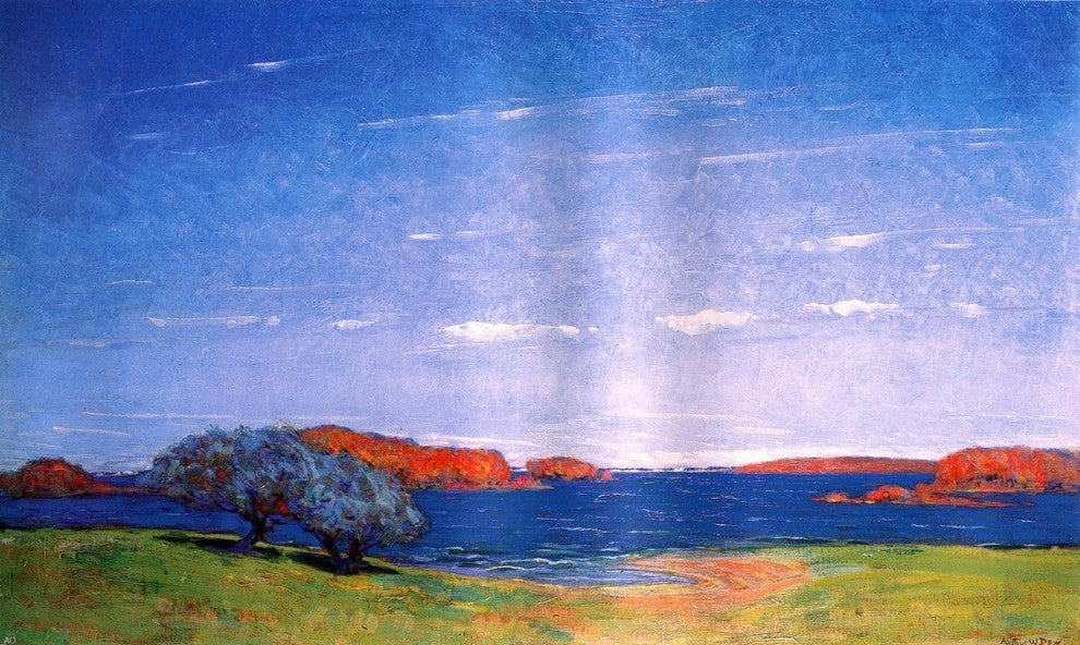 Arthur Wesley Dow a Bright Sky With a Breeze Premium Canvas Print