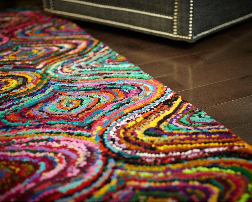Anji Mountain Lantern Multi Area Rug, Rectangular 8'x10'