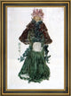 Maurice Prendergast The Red Cape - 18" x 27" Framed Premium Canvas Print