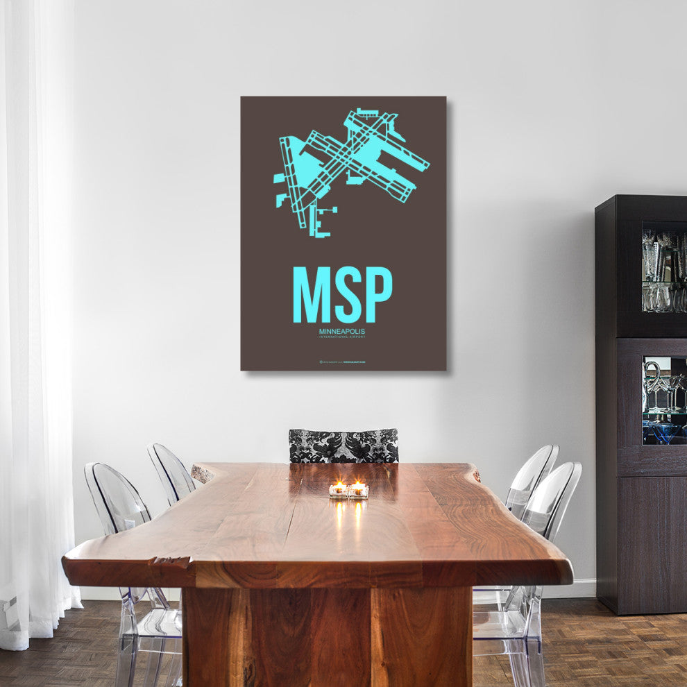 "MSP Minneapolis Poster 1" Fine Art Print