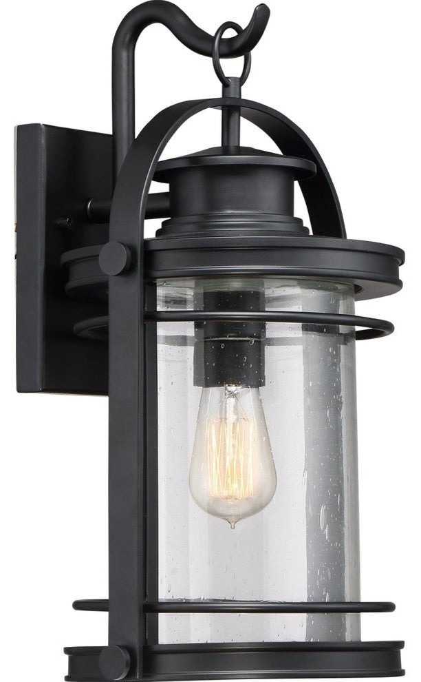 Quoizel BKR8410K One Light Outdoor Wall Lantern Booker Mystic Black