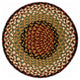Burgundy/Mustard Jute Chair Pad 15.5"x15.5"