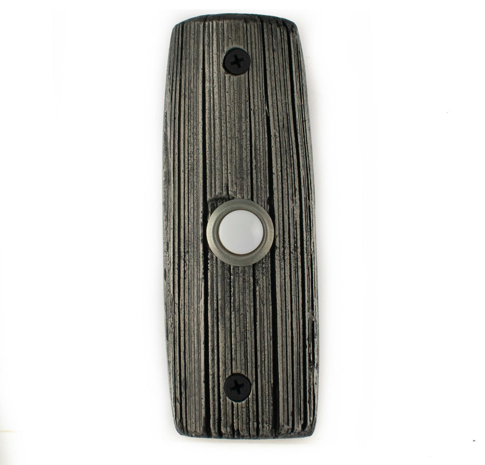 Yucca Doorbell, Handmade Luxury Hardware, Vintage Pewter