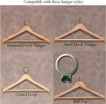 26" Coat & Hat Rack, 1" Diameter Bar, Light Oak, 5/8" Diameter Bar