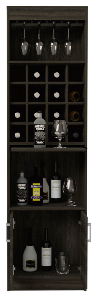 Illinois Bar Cabinet, Carbon Espresso