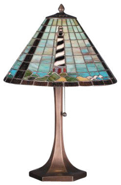 21" The Lighthouse on Capeatteras Table Lamp