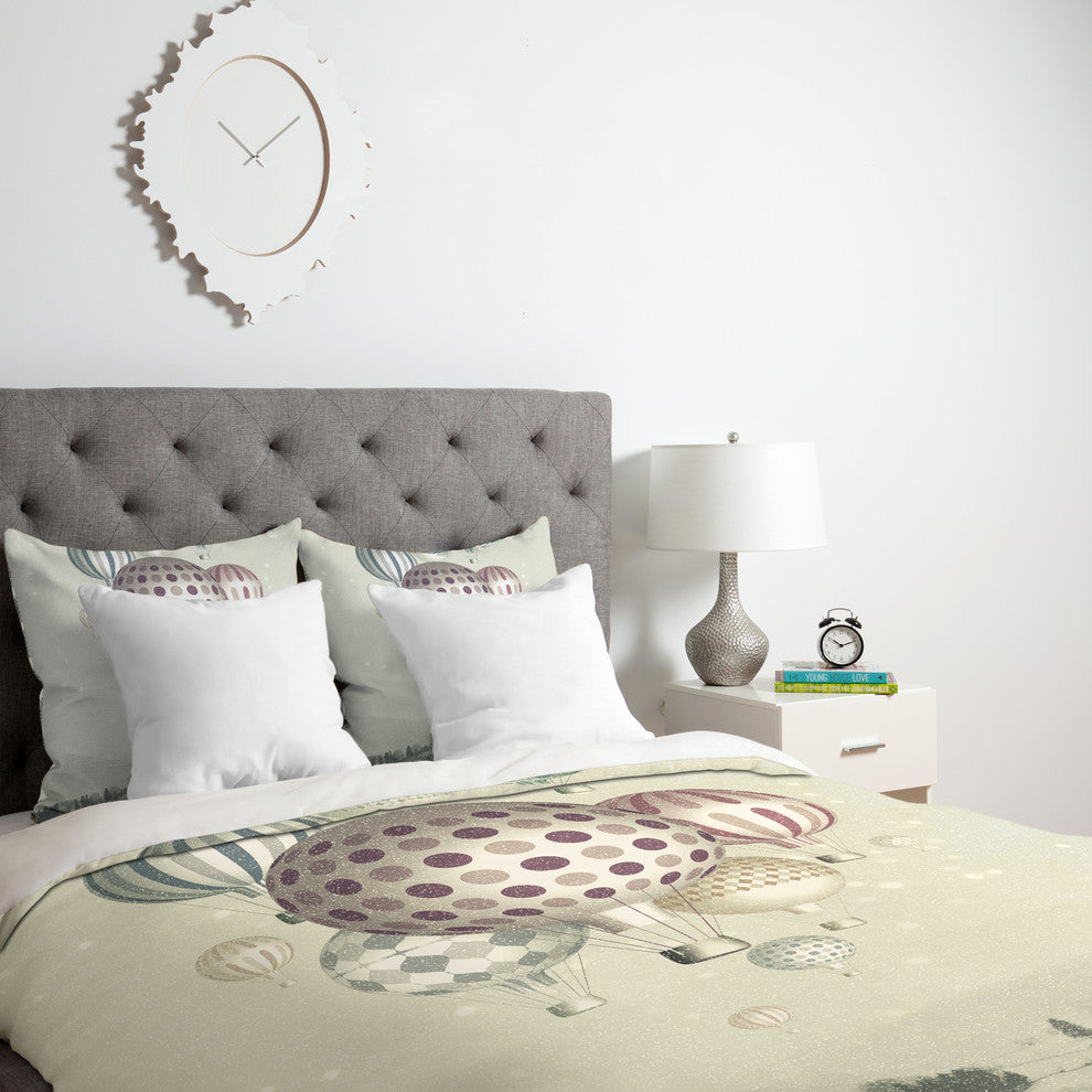 Deny Designs Belle13 Winter Dreamflight Duvet Cover - Lightweight