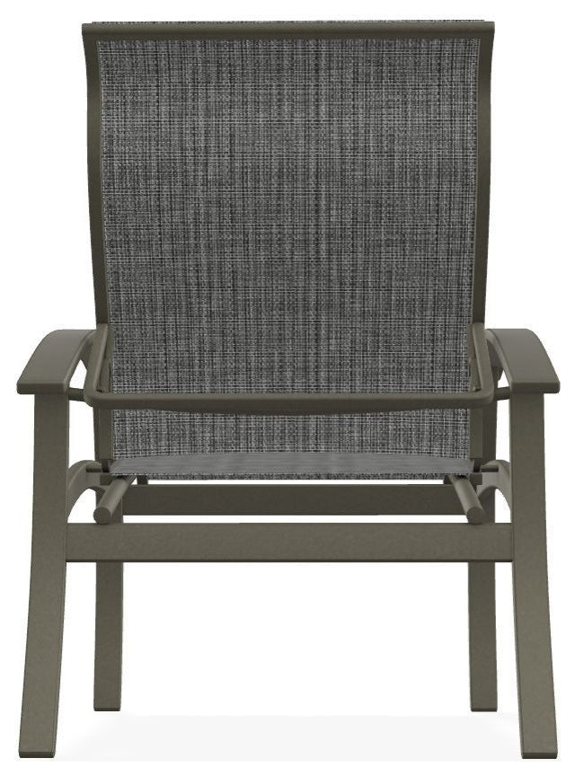 Belle Isle Sling Adjustable Outdoor Dining Chair, Anchor/Storm
