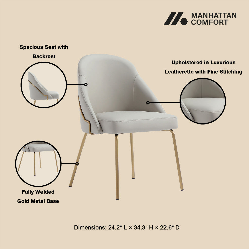 Manhattan Comfort Gracie Dining Chair, Set of 4