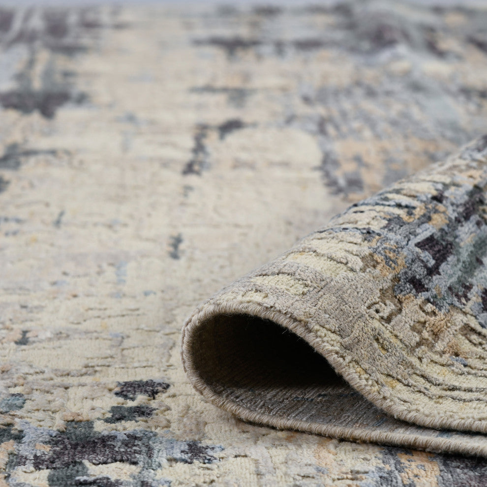 Serena Nania Area Rug, Beige, 9' x 12', Abstract