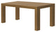 Modern Rectangular Dining Table, 72in / 1830mm, Pecan Wirebrush