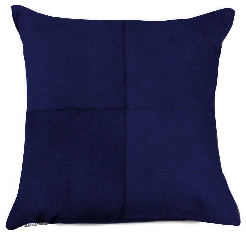 HomeRoots 18" x 18" x 5" Navy Pillow
