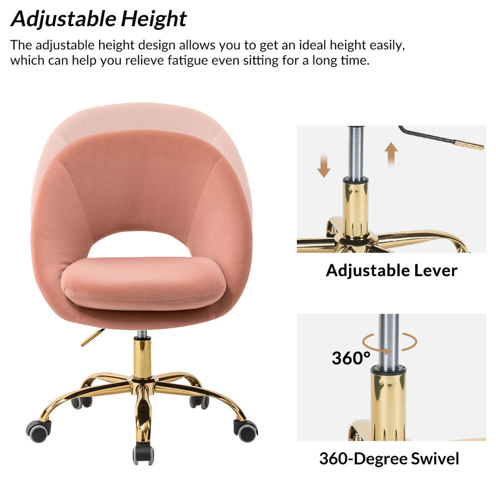 Savas Task Chair, Pink