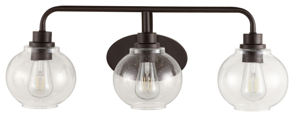 Sandrine Iron LED Vanity Light, Oil Rubbed Bronze, 3 Bulb