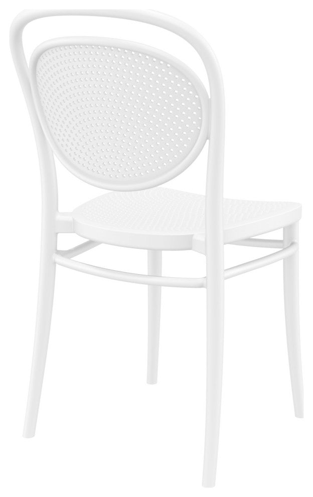 Marcel Resin Outdoor Chair White, Set of 2