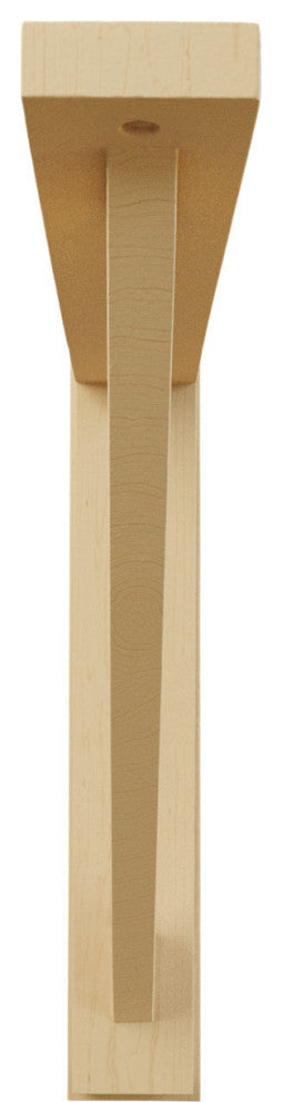 2 1/2"W x 14 3/4"D x 14 1/4"H Traditional Shelf Bracket, Alder