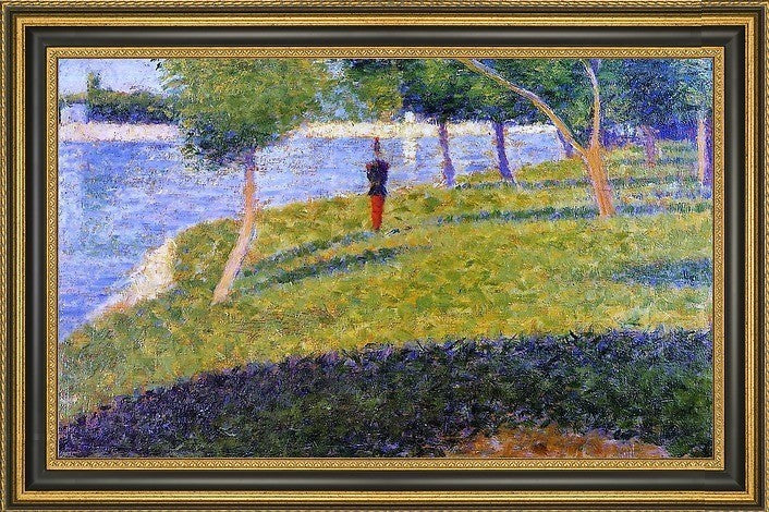 Georges Seurat Cadet from Saint-Cyr Framed Premium Canvas Print, 16"x24"