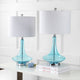 Cecile 25.5" Glass Teardrop Table Lamp, Set of 2