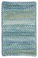 Capel Ocracoke Light Blue 0425_425 Braided Rugs - 5' X 8' Cross Sewn Rectangle